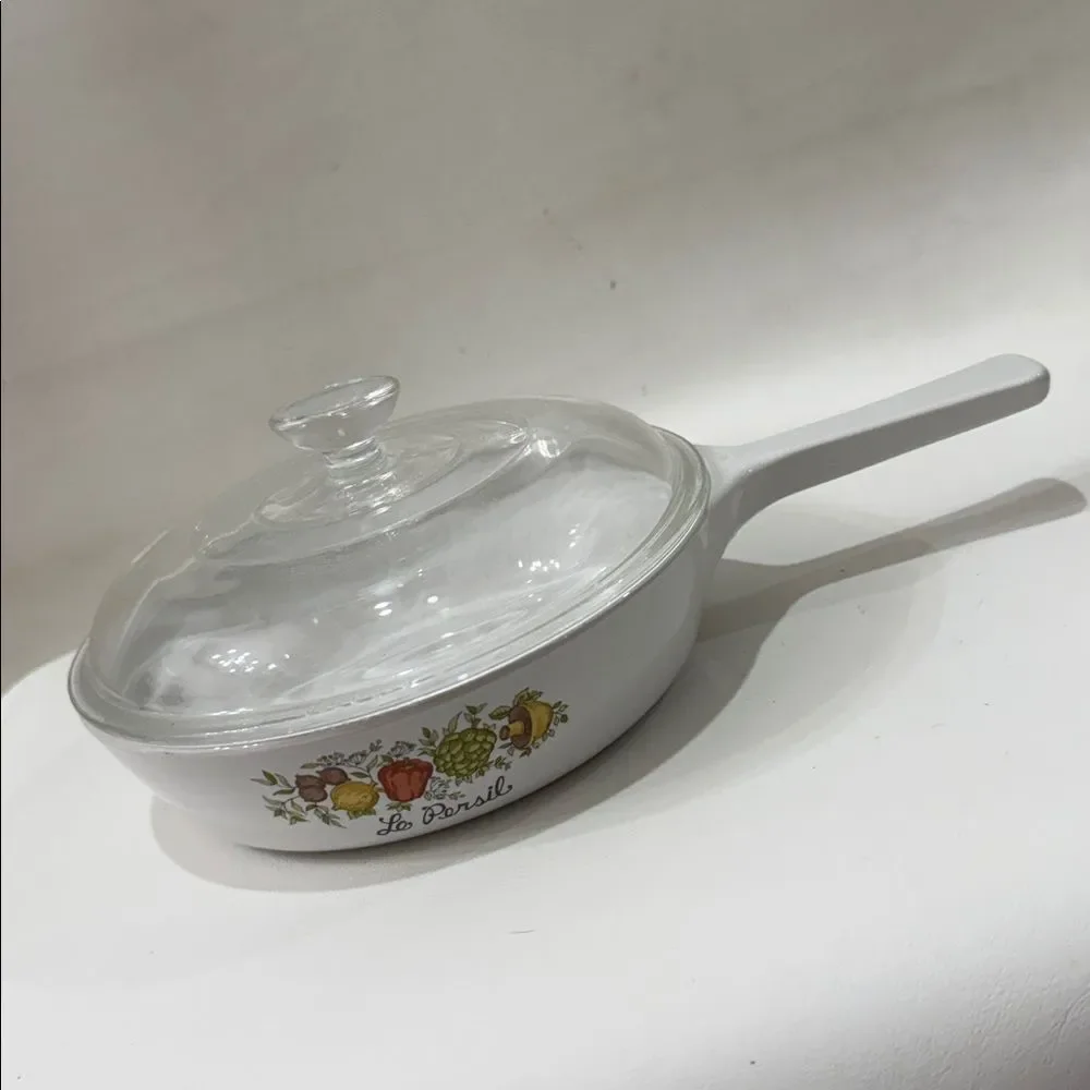 Corning Ware Le Persil 6 1/2 Inch Pan Lid Range Oven Micro P-83-8 Corning NY USA